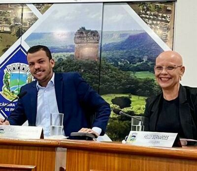 Imagem da notícia Cascalhamento de estrada e periculosidade para servidores são pautas dos vereadores Kelly e Jânio na Câmara de Figueirão